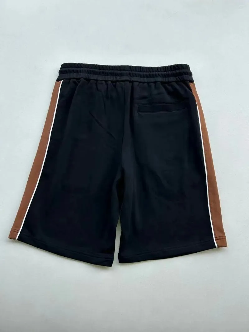 Men's Shorts 2024 Summer Casual Comfortable Pure Cotton Fashion Splicing Retro Style Classic Side Ribbon Capris