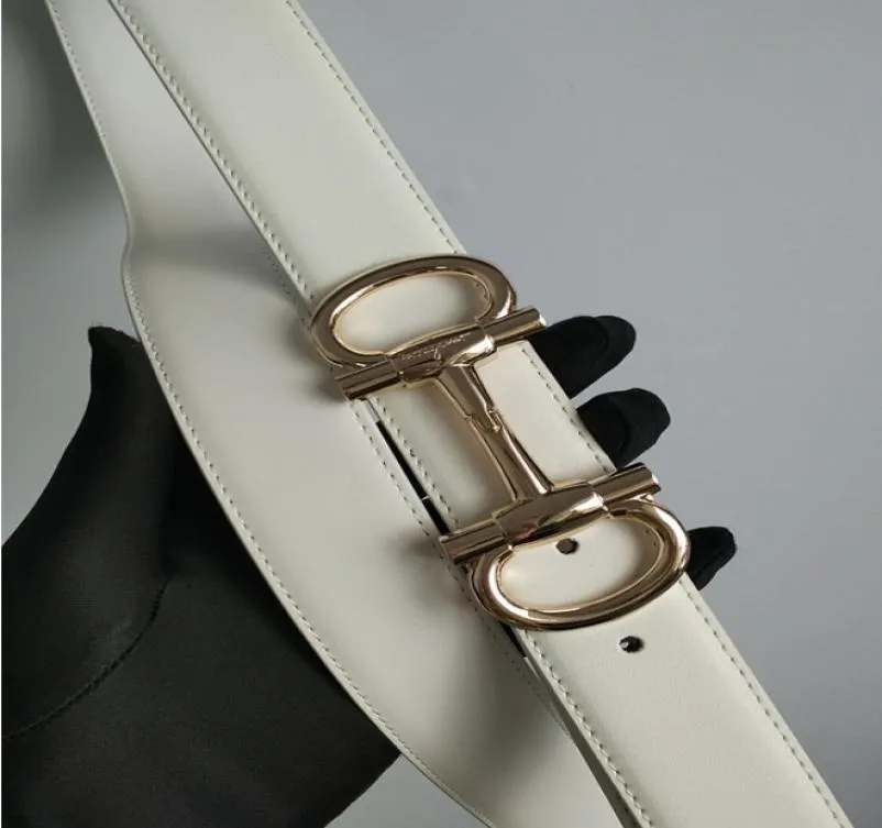 Nieuwe 2020 echte lederen riemen dames luxe heren band automatische buckle ontwerper dames heren riem 110125 cm strap3952511