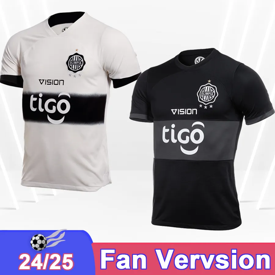 23 24 Olimpia Asuncion Mens Soccer Jerseys Asuncion Paraguay League Fernando Romero Gamarra Salazar Fernandezホームアウェイサッカーシャツ