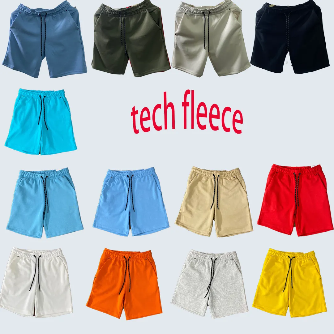 Tech Fleece Shorts Diseñador Shorts Summer Sports Quarter Pants de algodón puro Diseñador de joggadores de la calle transpirable para hombres Mujeres