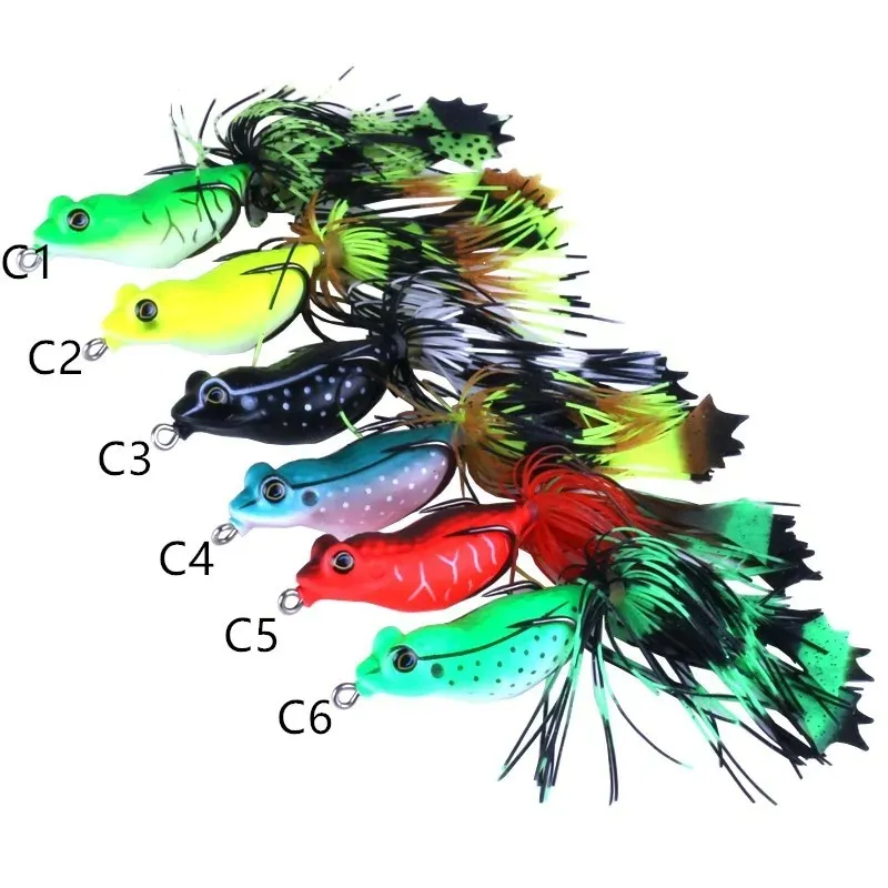 High Quality HENGJIA Live Target Frog Lure 55cm/13g Snakehead Lure Topwater Lifelike Frog Fishing Lure Tackle for Freshwater Bass Pike Trout