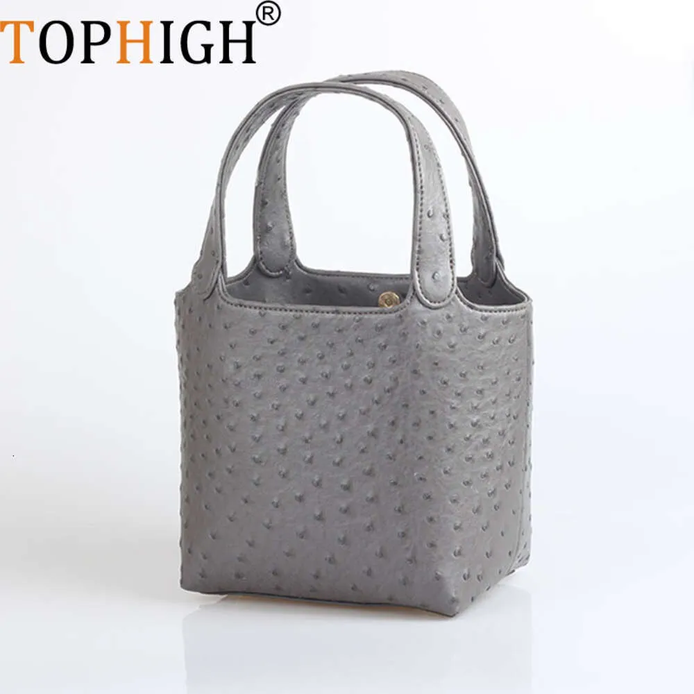 Tophigh New Fashion Autruche Modèle de serpent sac fourre-tout