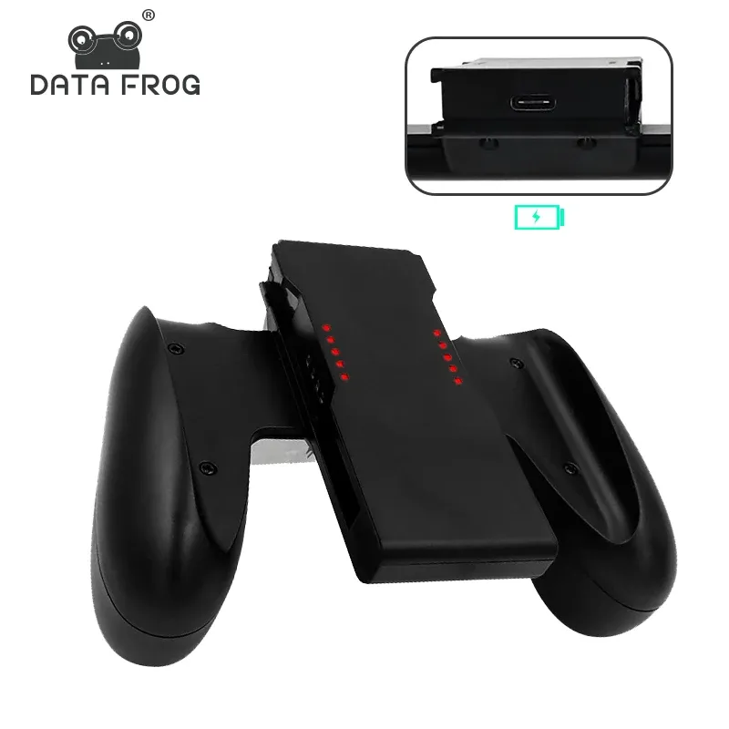 Opladers Data Frog Handle Handel Dock Station Compatiblentenintendo Switch OLED Handschakel Ladercontroller voor NS Joycon Grip Rack