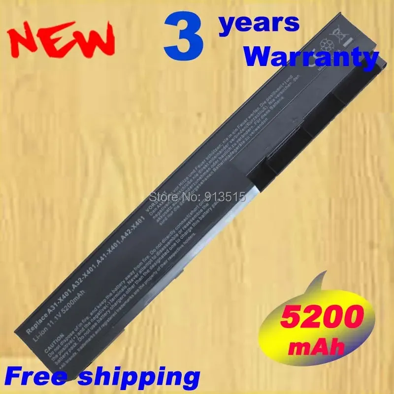 Batteries 6 Cell Laptop Battery for ASUS F301 F501 F401 F401a X501 A32x401 A42x401