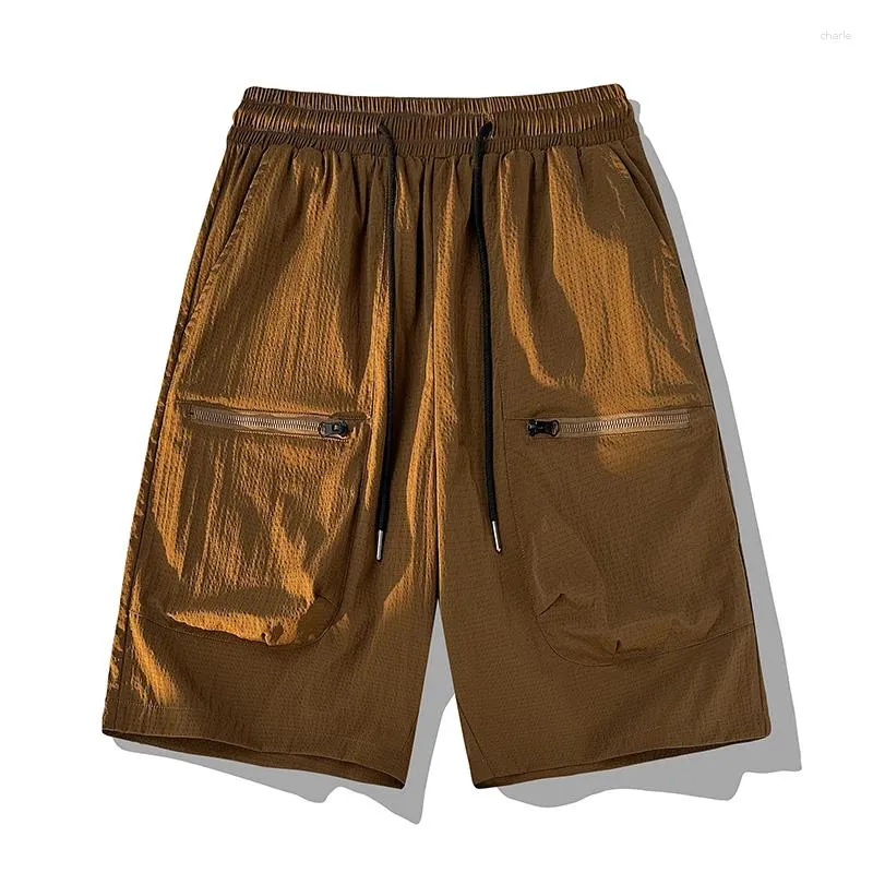 Short masculin Summer Sports en plein air Drage droit cargo hommes randonnées multi-poche séchage rapide pantalon de plage respirant