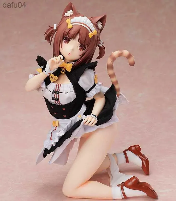 Manga 24cm anime figure native reliant nekopara azuki sexy fille nekopara azuki 1/4 à échelle pvc figure figure collectionnable modèle toys l23052