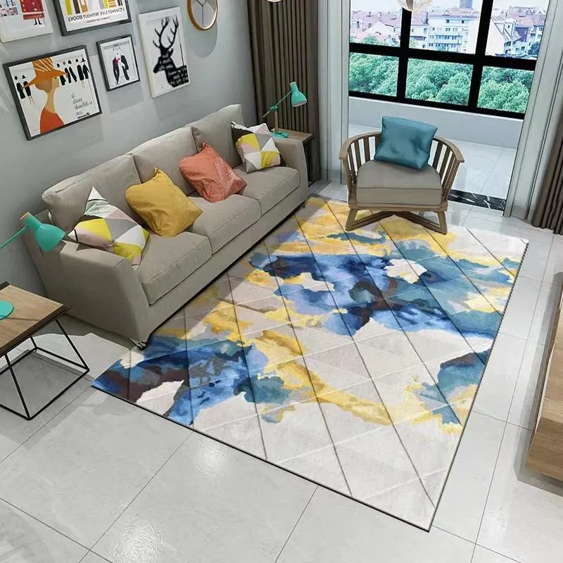 Tapis p4903 carré moderne de tapis minimaliste chambre maison
