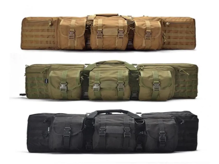 Rzeczy worki 470390394203903936039039 MiliTray Tactical Plecak podwójna torba karabinowa obudowa na zewnątrz Hunting2114740