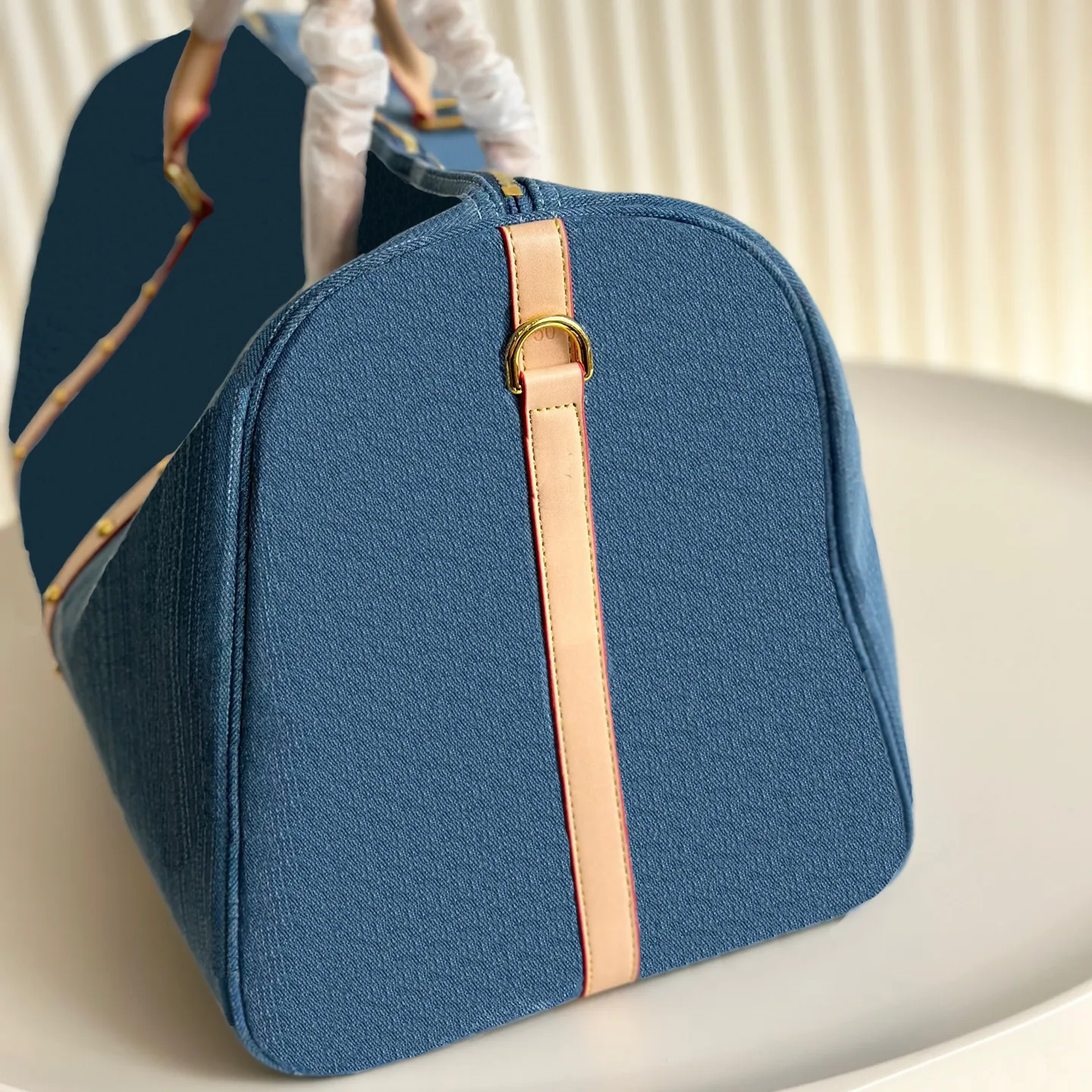 Vintage dżinsowa torba torba podróżna bagażowy torba dla kobiet torebki na ramiona moda klasyczne podróże bagażowe na dużą pojemność torebki 50 cm