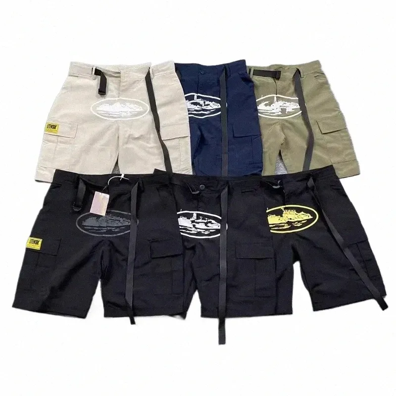 Diseñador de hombres Shorts Dem Island Femeninos de cinco piezas Tendencia de suministro de verano Tendencia de secado rápido Pantalones al aire libre Cott Coth Casual Loose Hip Hop R5DL# ZKQ0