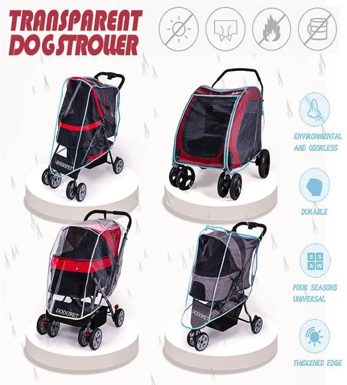 Outdoor Pet Cart Dog Cat Carrier Stroller Cover Rain For All Kinds Of And Carts Beds Furniture5921509