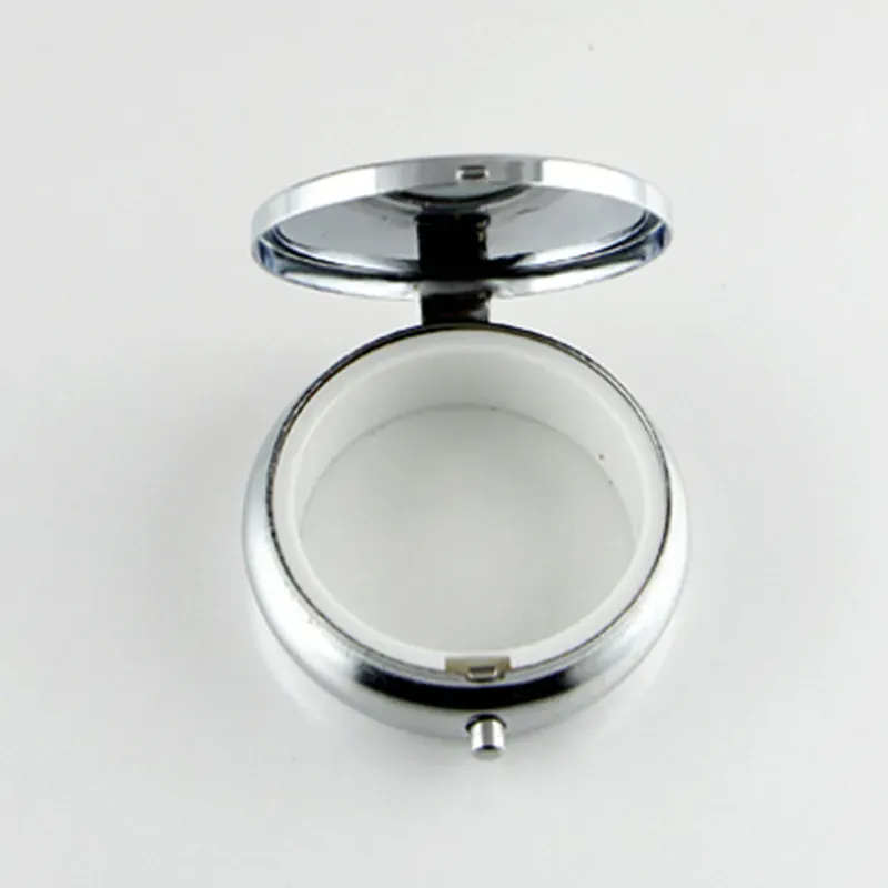 Portable Durable Metal Round Medicine Organizer Holder Container Tablet Pill Box Case 3 Cell Metal Round Medicine Case F2466