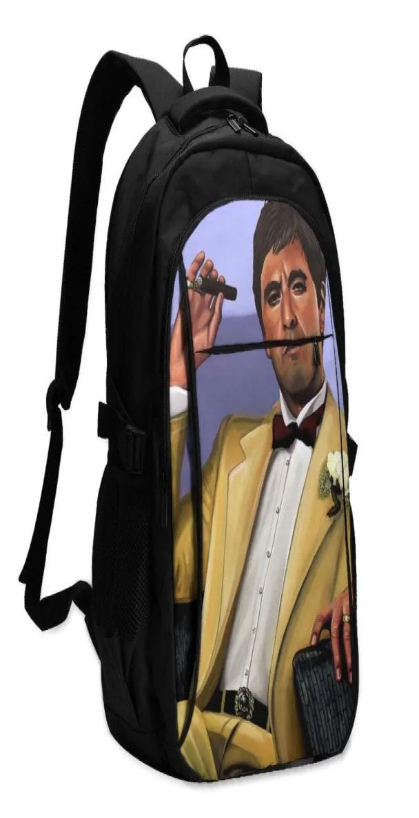 Backpack Al Pacino Backpacks Charger USB Fitness Youth Big Basic Bags1726123