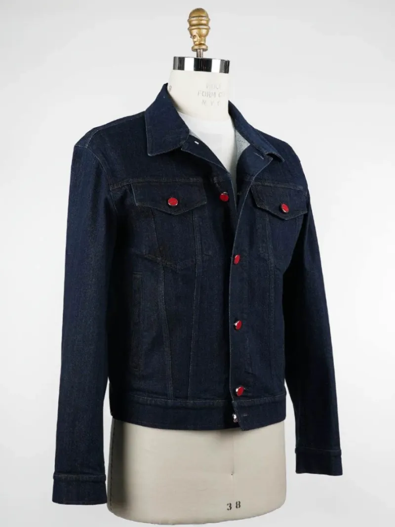 Męskie kurtki Spring Classic Cotton Kiton Blue Denim Jackets