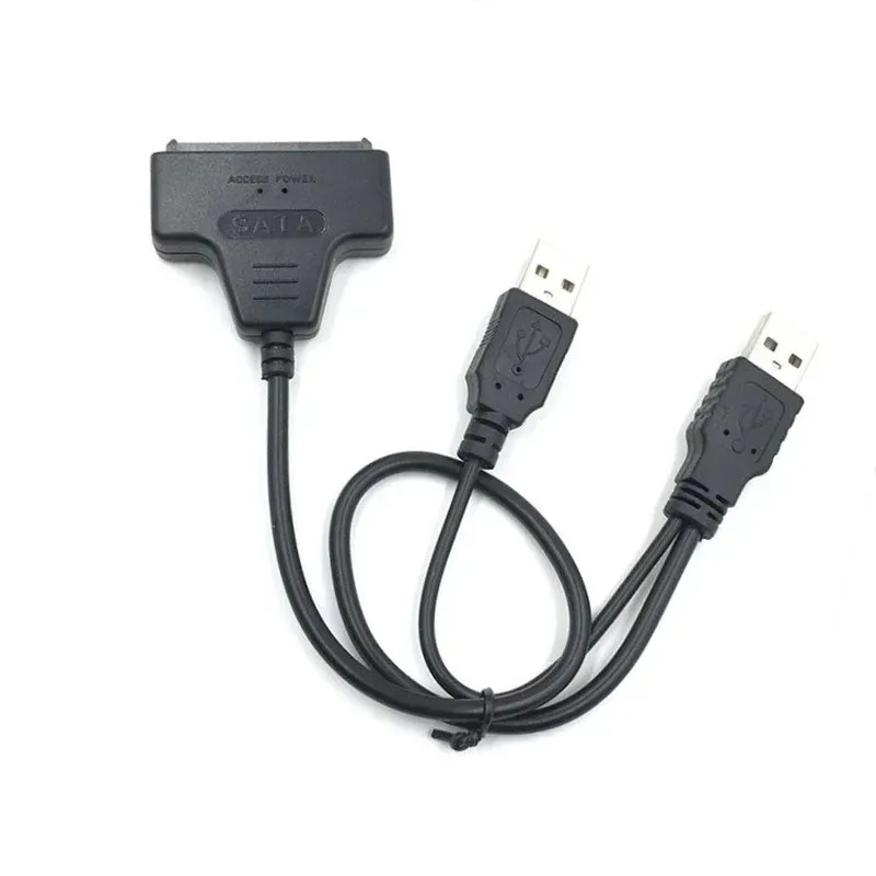 Taşınabilir USB2.0 - SATA Adaptör Kablosu 2.5 inç Sabit Sürücü Kabloları 3.5 inç 7+15 HDD/SSD dizüstü bilgisayar için sabit sürücü adaptör kablosu sert