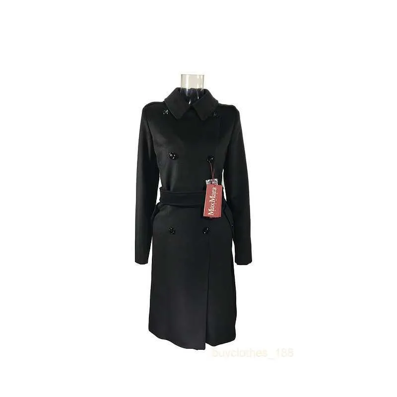 Designer Coat Womens Coat Jackets Mestree di lana capri Giacca a treno singoli a colore solido Slim's Slim Long Whone lana Izu8