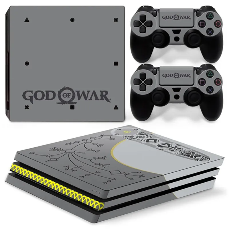 Joysticks God of War PS4 Pro Skin Sticker Decal Cover för PS4 Pro Console och 2 Controllers PS4 Pro Skin Vinyl