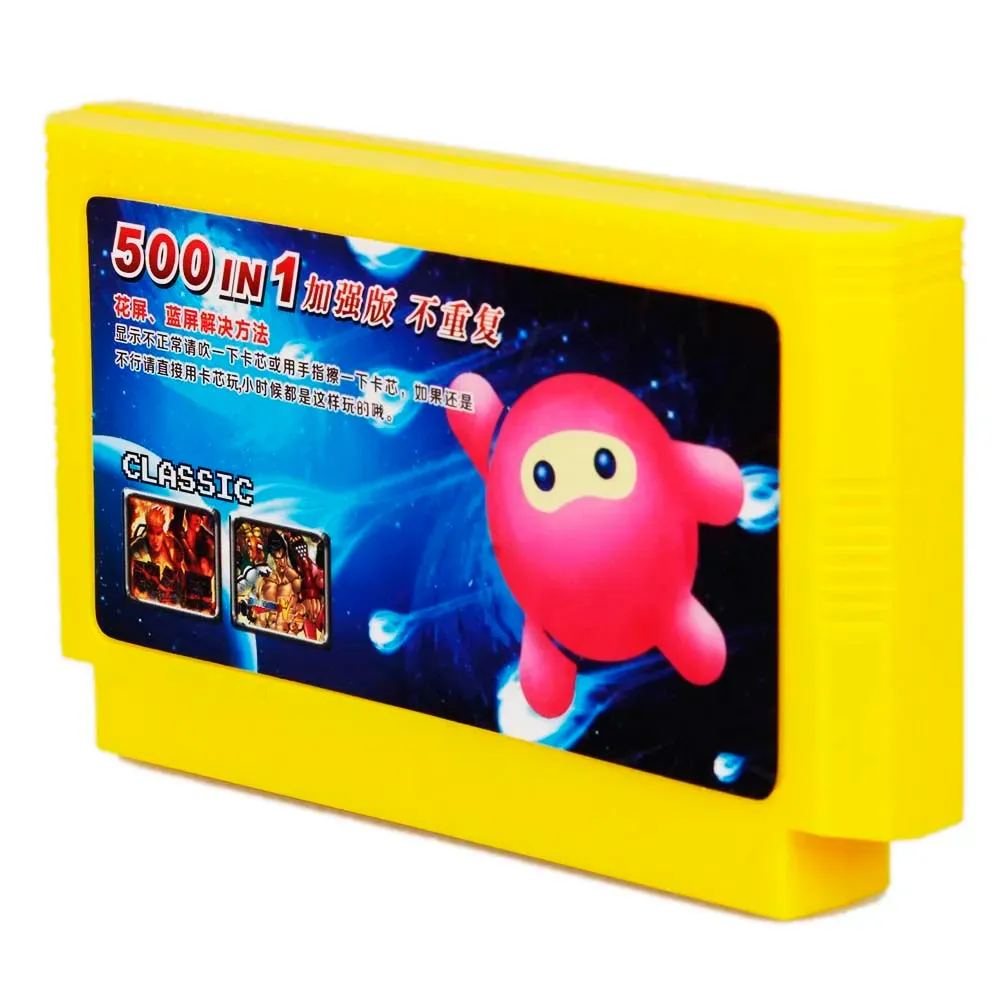 Kort CoolBaby 500 i 1 Classic Games Collection 8 Bit 60 Pins Game Card för videospelkonsolminnet