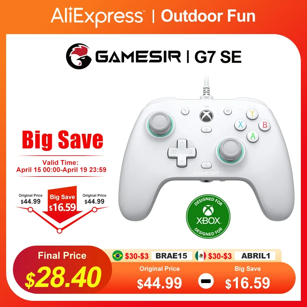 MICE GAMESIR G7 SE GAMING XBOX SERIE X ONEコントローラーXboxシリーズX、XboxシリーズS、Xbox Oneの100％オリジナルおよび新しいXbox One用のワイヤードゲームパッド