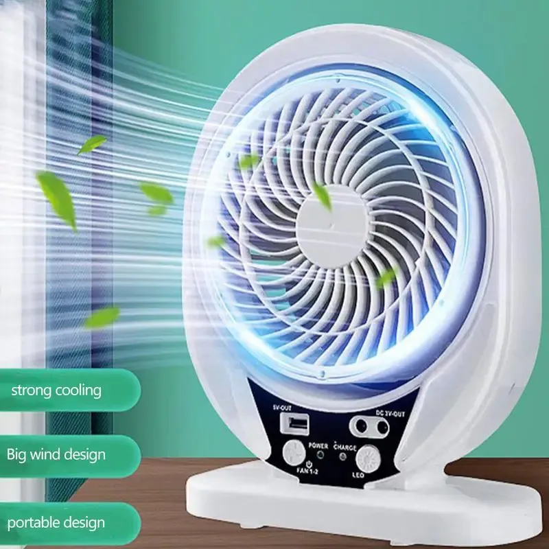 Topk-Ventilador de Escritorio USB, Minivensilador de Mesa Silencioso Con Flujo de Aire Fuerte, 3 Velocidadi, Cabezal Giratorio de 360 Grados Para El Hogar, La Oficina