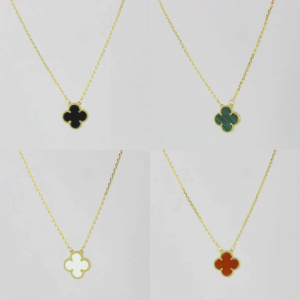 Fashion 15mm Classic4/four Leaf Clover Necklaces Pendants Mother-of-pearl Stainless Steel Plated for Women&girl Valentine's Mother's Day Engagement Jewelry-gift