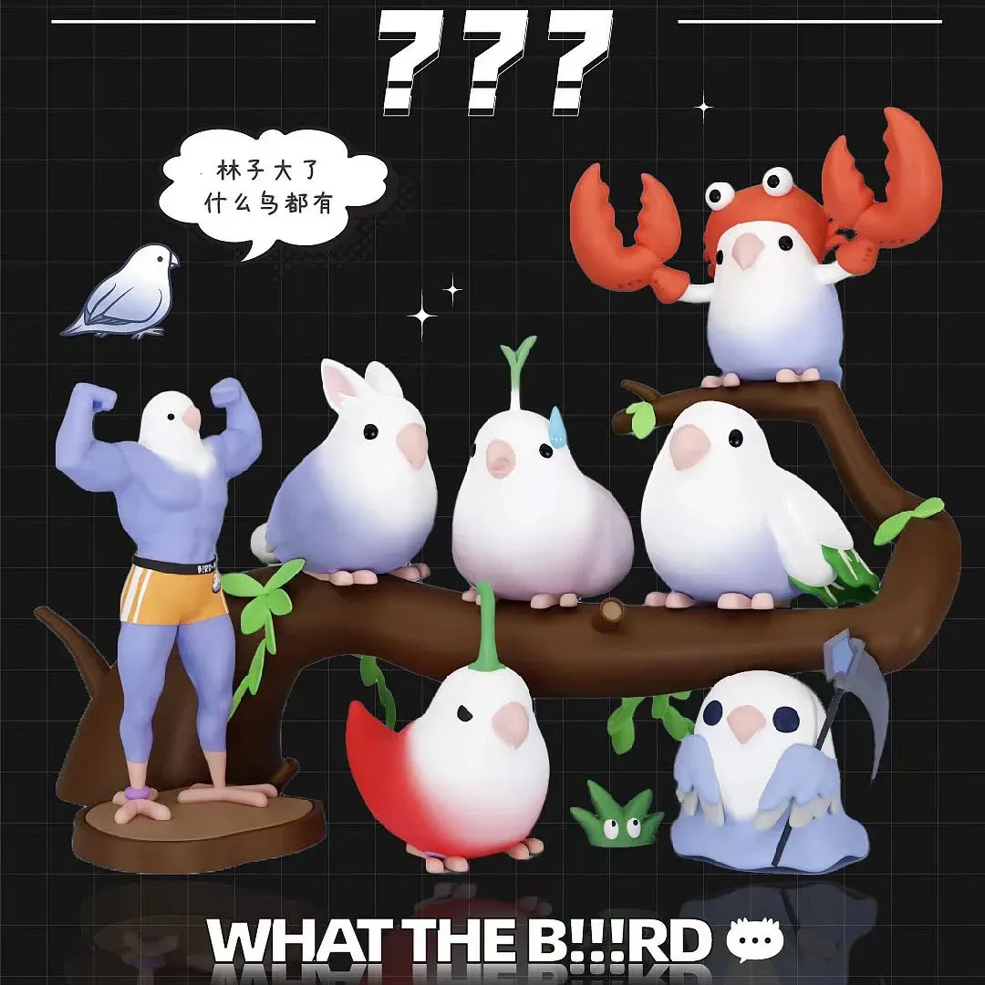 Taroball What the Bird Series Blind Box Toys Mystery Original Action Figure Guess Bag Mystere Doll Bambola Kawaii Regalo 240301 240325