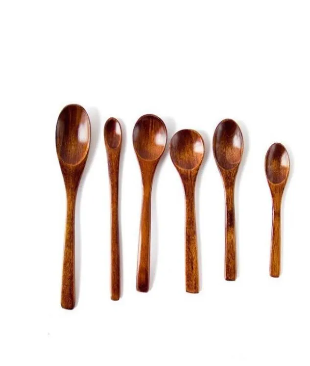 Eco Friendly Natural Wood Spoon Coffee Stir Spoon Tea Soup Sugar Honey Dessert Appetizer Sässa Bistro Small Spoon4599461