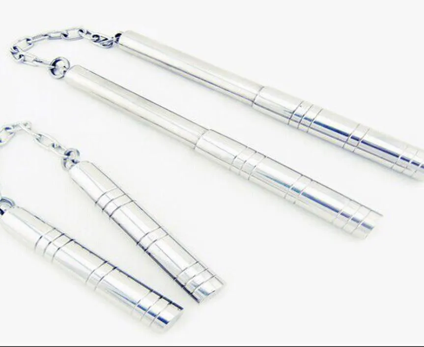 Fashion2022 nunchakus all stainless steel telescopic portable nunchaku two sticks with highgrade sticks bag boutique9000553