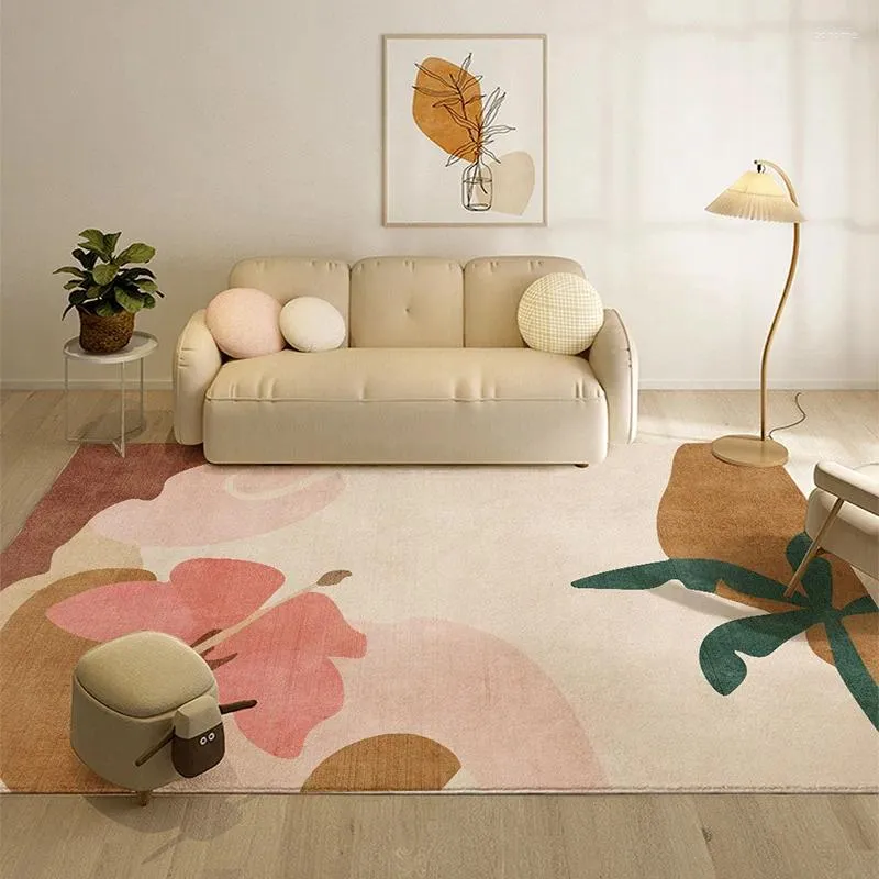 Tapijten retro bloemen vlinder tapijt grote gebied room serie flanel woonkamer vloer vloer mat badkamer niet -slip toegangsdeur