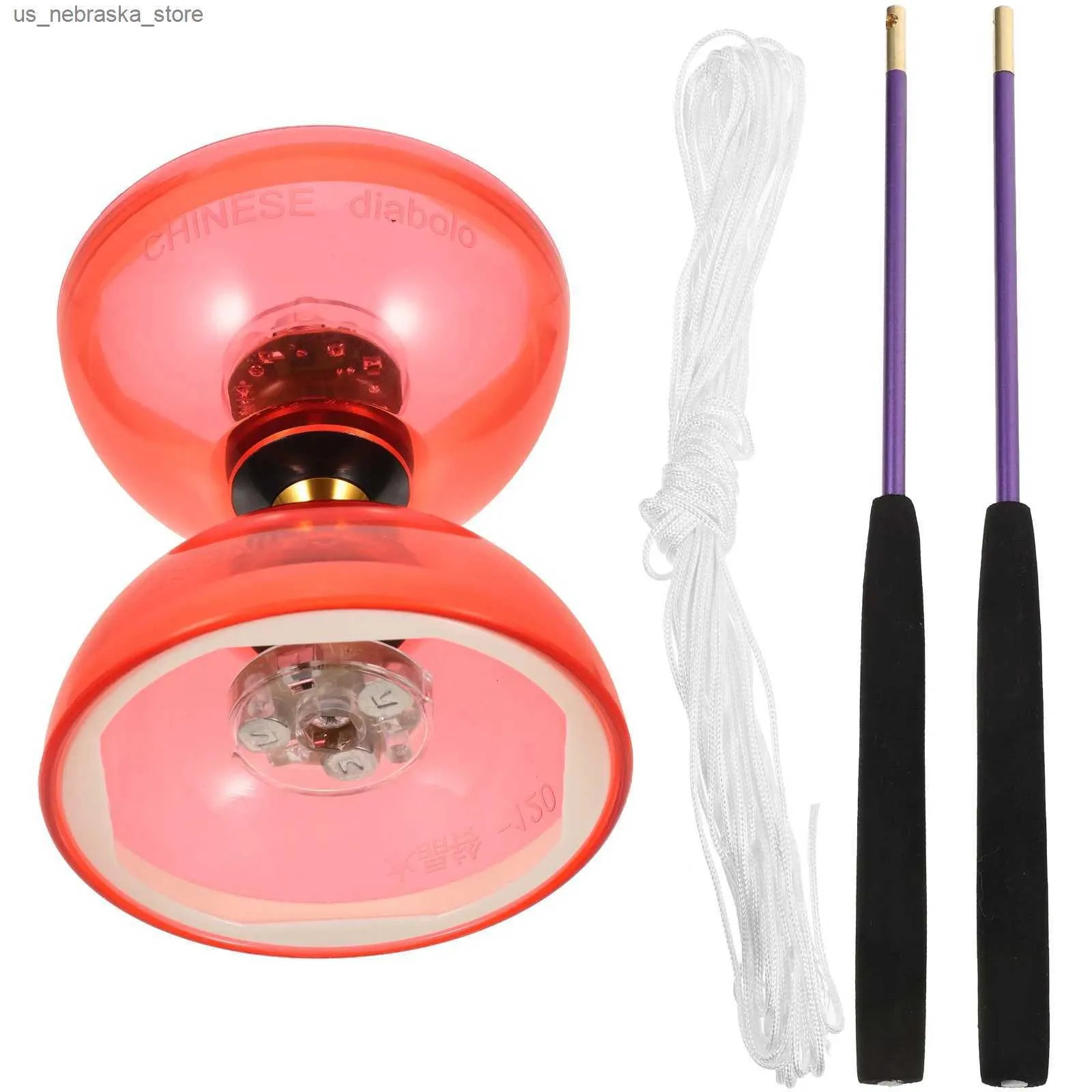 Yoyo Crystal Bearing Diabolo Outdoor Toy Classic Juggling Skills Yoyo débutant Q240418