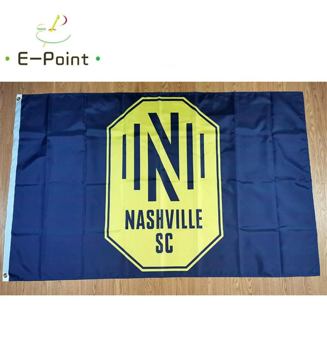 Nashville SC 3 5 stóp 90 cm 150 cm poliester MLS Flag Banner Dekoracja Latająca domowa flaga ogrodowa Flaga Świąteczna 266Z5840608