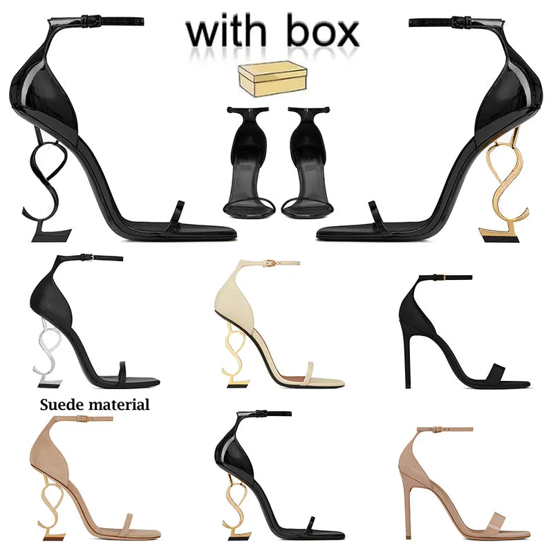 designer high heels shoes women 2024 avec Box dress 10cm Noir blanc luxe Suede peep Toe sandales Bureau caoutchouc lefoe chaussures 【code ：L】