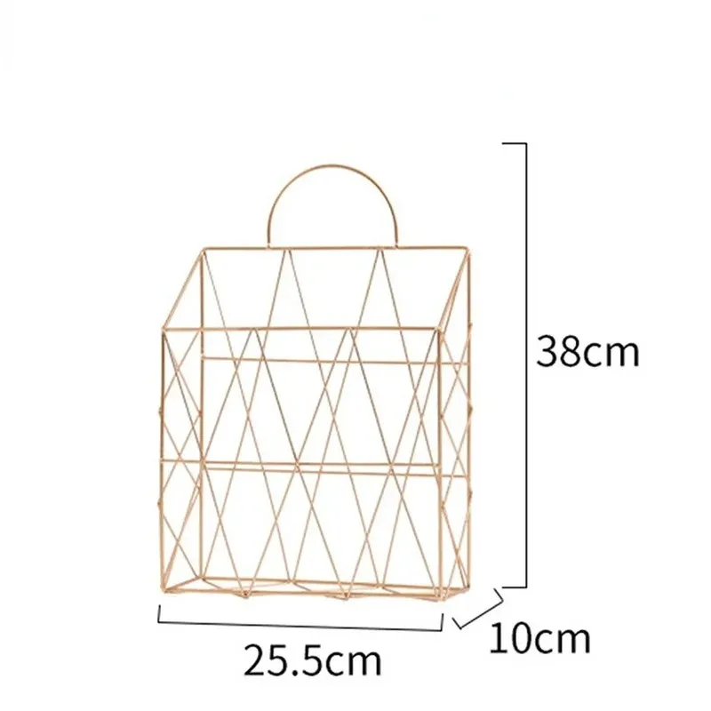 Jornal e revista de estilo nórdico racks de metal parede de ferro suspenso titular livro de prateleira Organizador de armazenamento DIY decoração doméstica