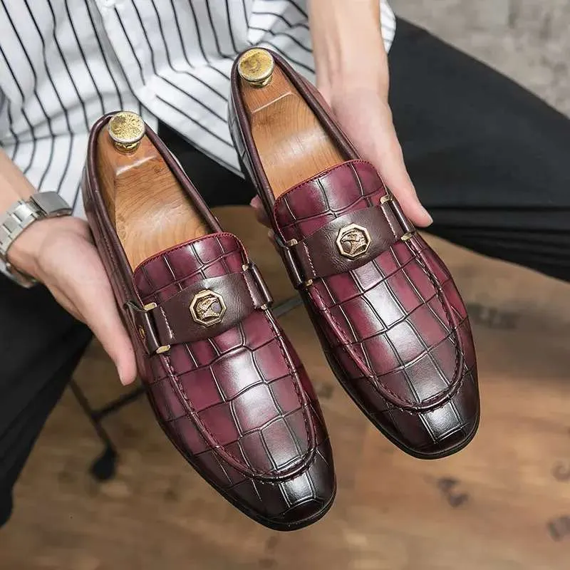 Men's Business Dress Shoes Slip-On Loafers with PU Upper and Rubber Outsole  Extra Wide Width from Dhgate Dress Shoes - price 127.14