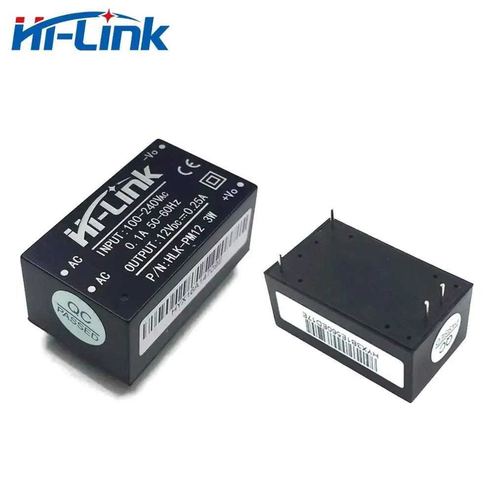 HLKPM12 HILINKオリジナル110V 220Vから12V 0.25A 3W AC DC電源モジュールCE ROHSを供給する