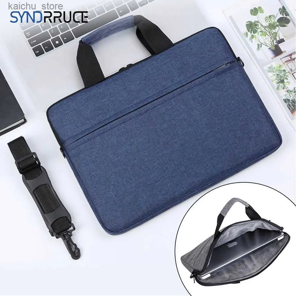 Andra datortillbehör Laptop Handtasche Tasche Fr MacBook Pro Laptop Lenovo Passend FR 13.3 14 15 15.6 Zoll Tragbare Schulter Umhngetasche Y240418