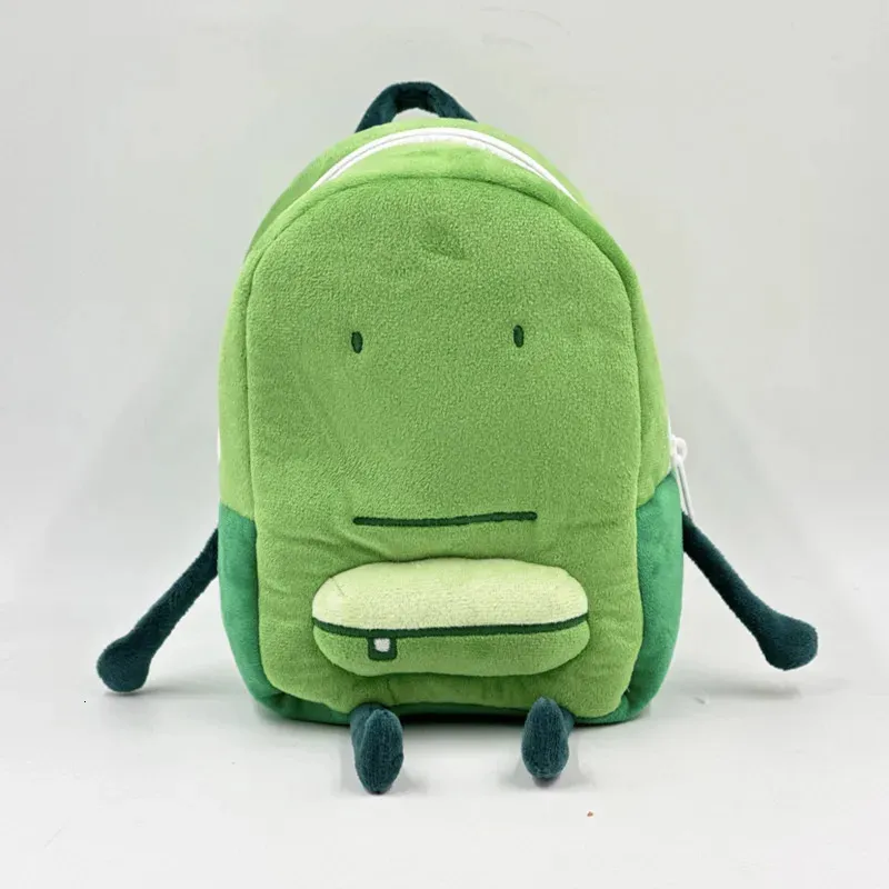 Backpack Green Liam Backpack Plush Cartoon Bag Combating e namoro de alta qualidade 240407