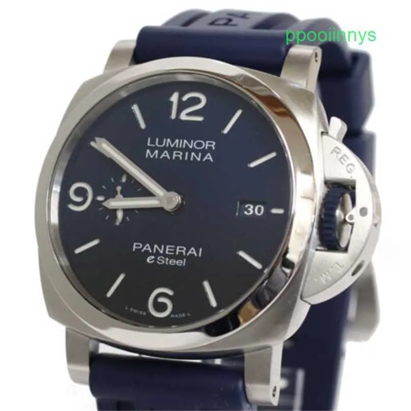 Lyxklockor kopior Panerai Automatisk kronograf armbandsur Officine Luminors Marina Esteel (PAM01157) TO119009 D63B