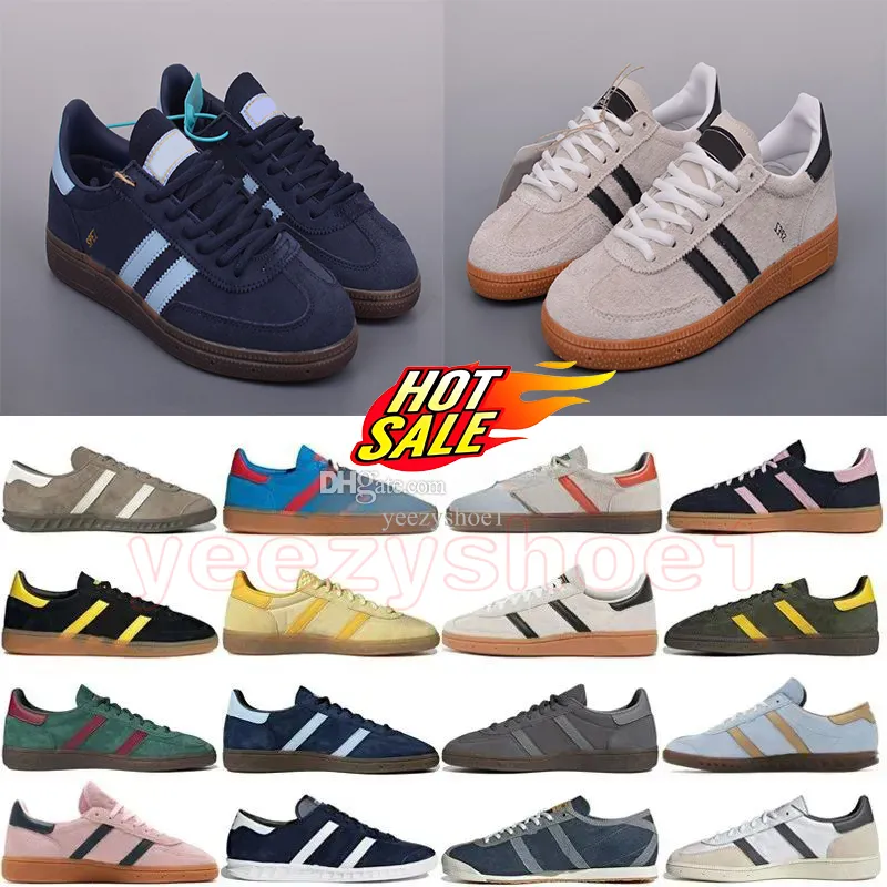 Handball Spezial Casual Shoes Designer Men Femmes Chaussures décontractées Sneakers Navy Scarlet Aluminium Core noir Scarlet Gum Clear Pink Arctic Night Light Black Jaune