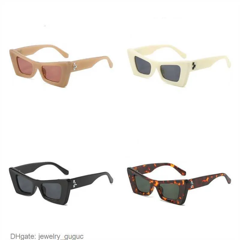Мода Luxury Offs 5006 Белые рамки солнцезащитные очки в стиле квадратная марка