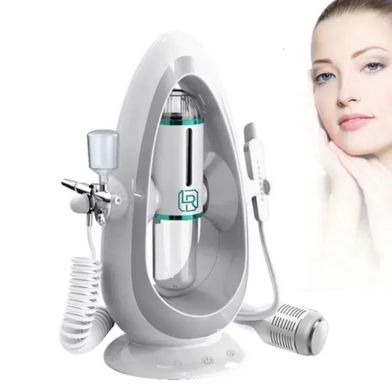 3 In1 Face Beauty Device Pore Vacuum Cleaner Electric Micro Small Bubble Cleaning Machine Skin Rejuvenation Spray Spa 240418