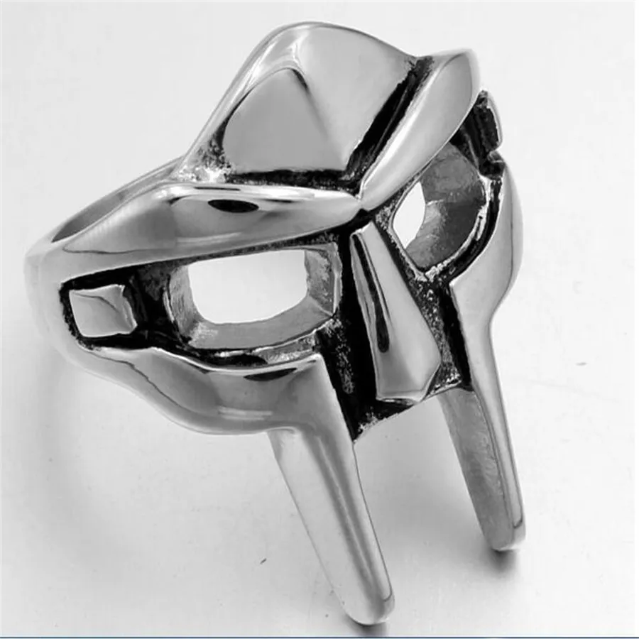 Egyptian Pharaoh Mask Male Ring Personalized Superman Iron Man Ring European and American Movie Handpiece AB157