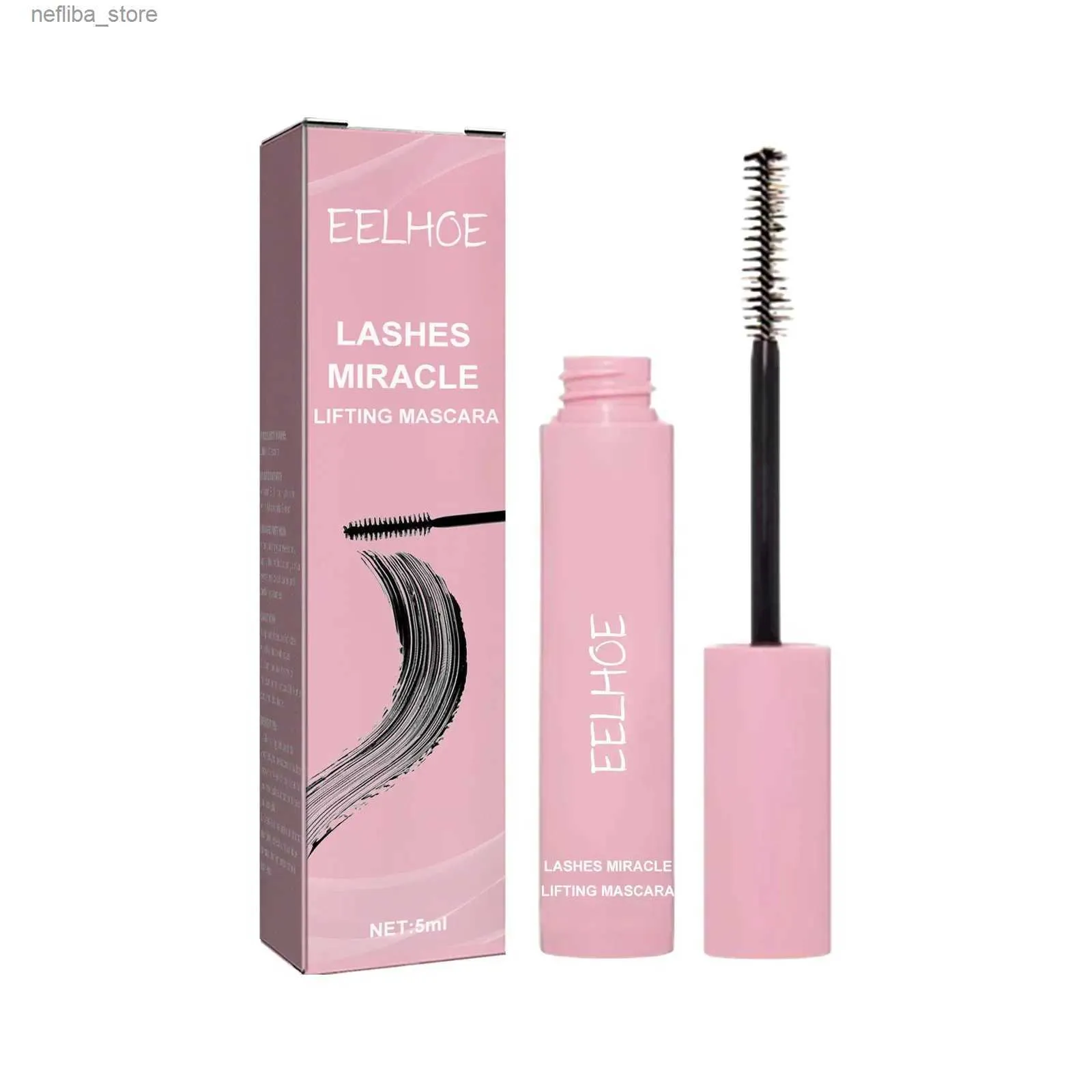 Mascara Ny Sdottor Silk Fiber Curling Lyft Mascara Waterproof Långvariga förlänger ögonfransar Förlängning Svart tjocka ögonfransar gör L410