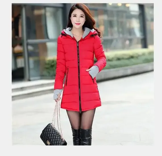 T-shirt 1 stks/kavel Koreaanse stijl wintervrouw lange winterkape jas oversized winter herfst warm down long coat