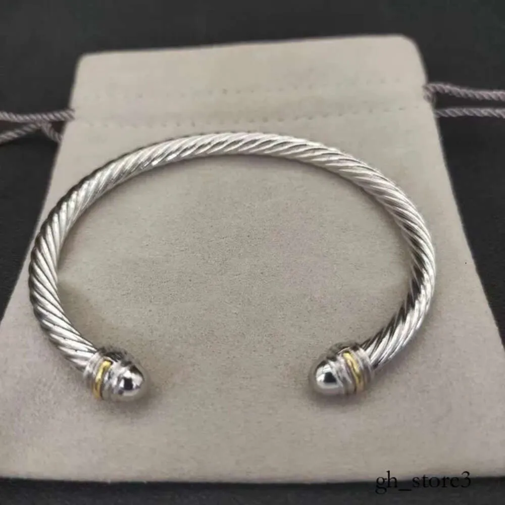 David Yurma Bracelet Men Luxury Braceter Cable Bracelets Dy Pulsera Designer Jewelry Men Silver Gold Pearl Head X字型ブレスレットDavidYurma Bracelet Gold 516