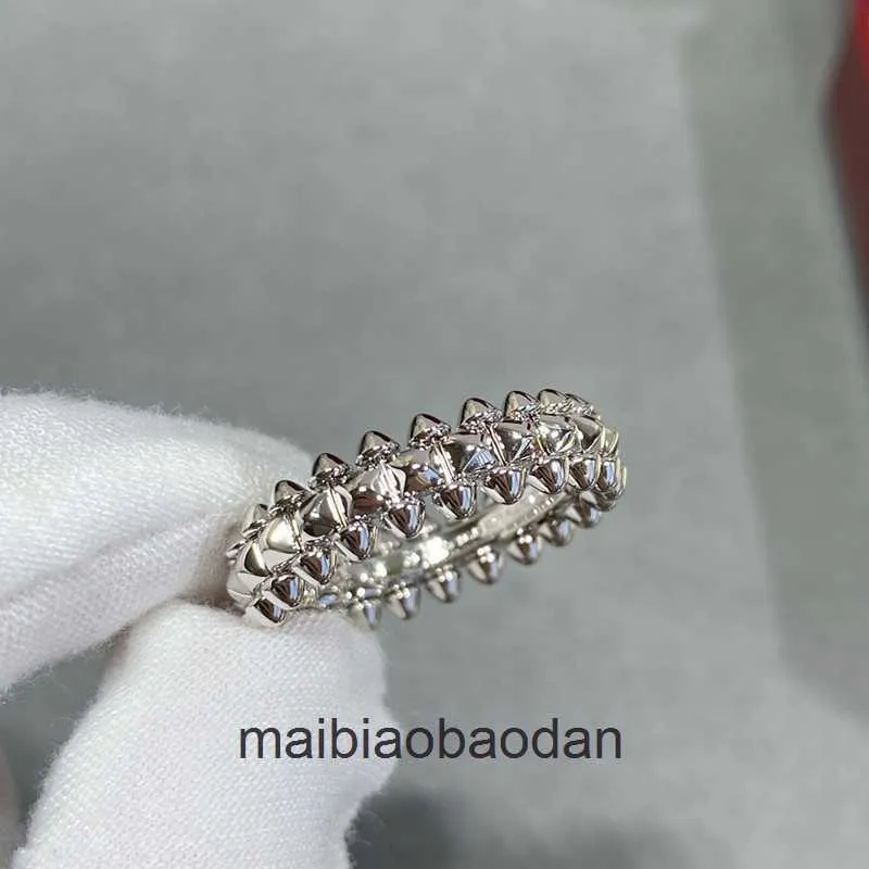 Anéis de jóias de designer de ponta para feminino Carter v Gold Bullet Head Ring CNC Fashion Hot Original 1: 1 com logotipo e caixa de verdade