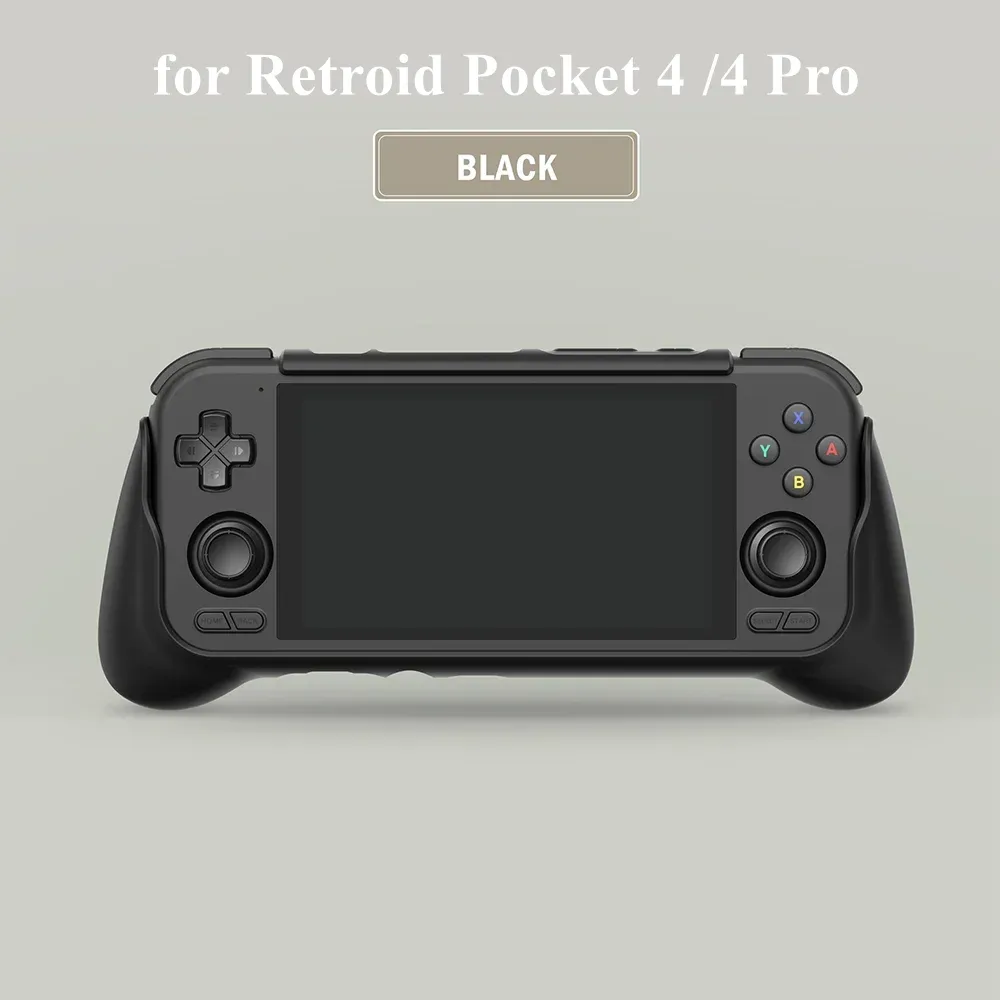 Kılıflar Siyah Şeffaf Kavrama ve Retroid Cep 4/4 Pro Handheld Console Taşıma Kılıfı Retro Video Oyunu Konsolu