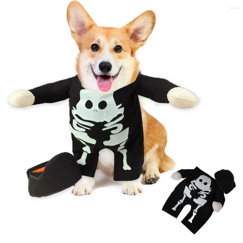 Hundkläder cosplay kostym set lysande halloween kläder för små hundar jugueter para perro