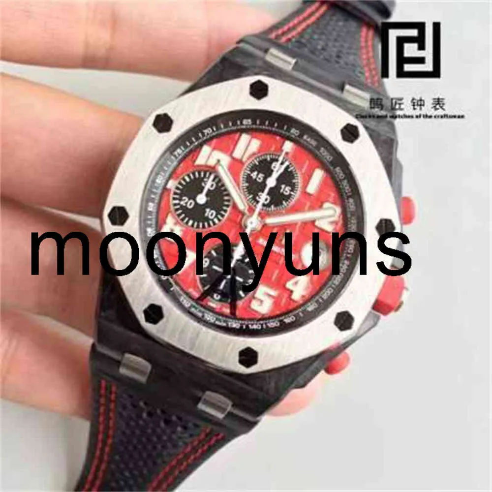Piquet Audemar luksusowe zegarek dla mężczyzn zegarki mechaniczne 8 8jf butique diabeł 2008 F1 Racing Commemorative Edition Kute materiały węglowe Szwajcarska marka Sport