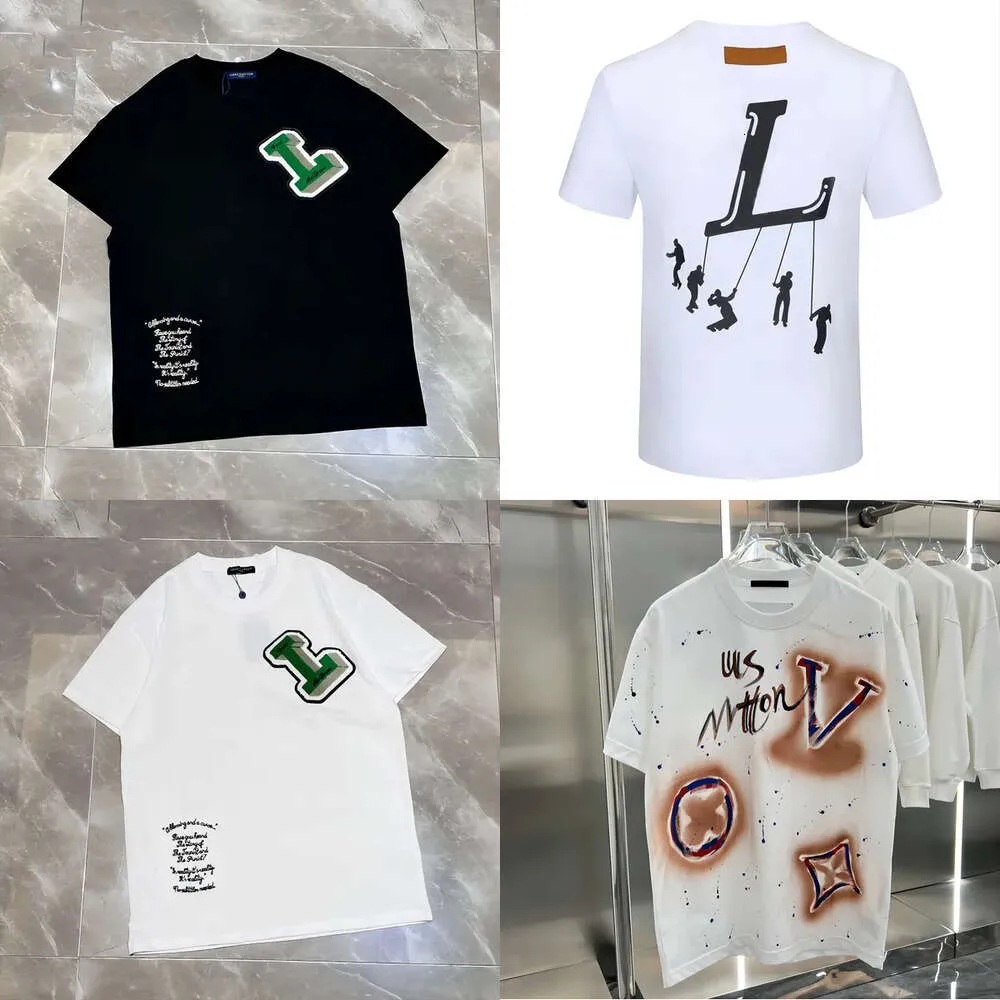 Projektanci Mens T Shirt Fashion Men S Ubranie Czarne białe koszulki Kobiety Women Damskie Koszulki Hip Hop Streetwie